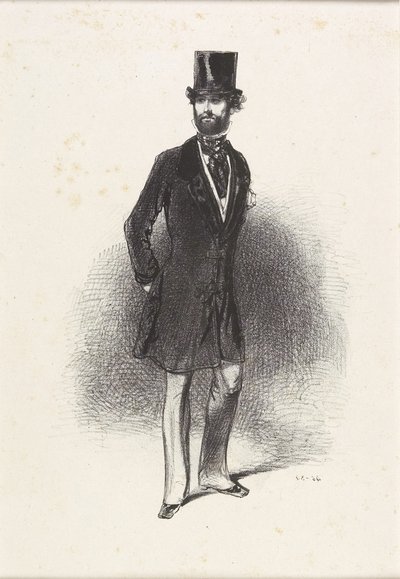 Winter Costume, by Humann, 1846 by Paul Gavarni