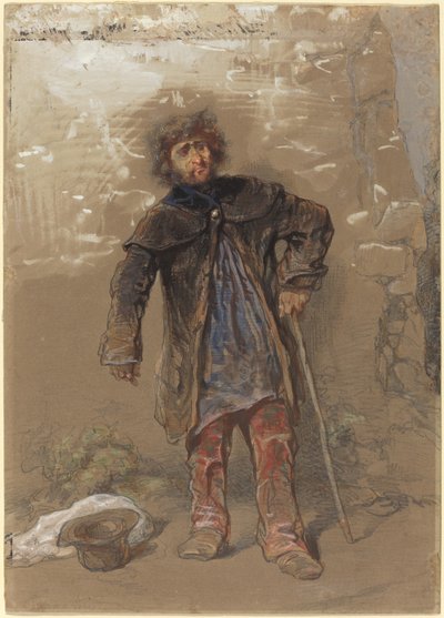English Beggar by Paul Gavarni