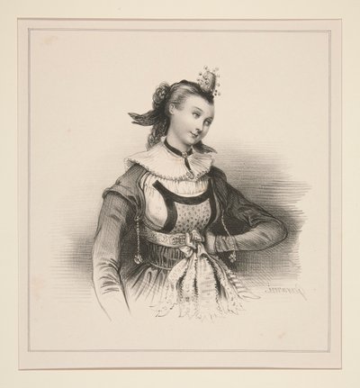 Fiancée of Berne by Paul Gavarni