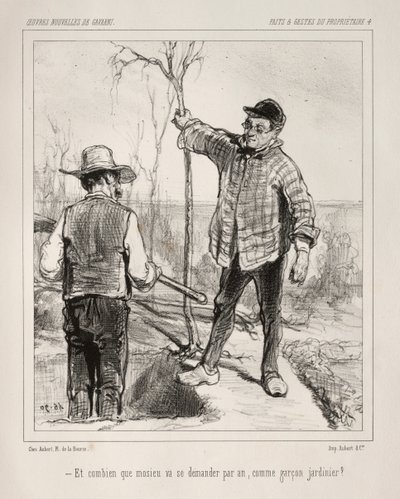 Faite et Gestes du Propriétaire by Paul Gavarni