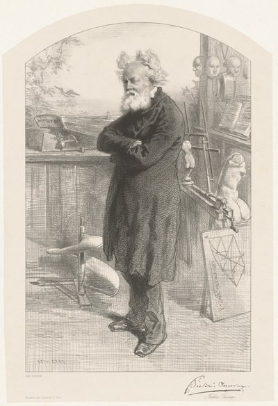 Frédéric Sauvage by Paul Gavarni