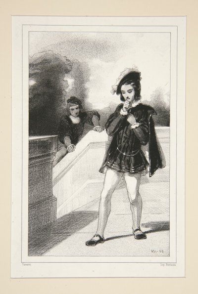 Henri de France et Castelnau. 1532. by Paul Gavarni