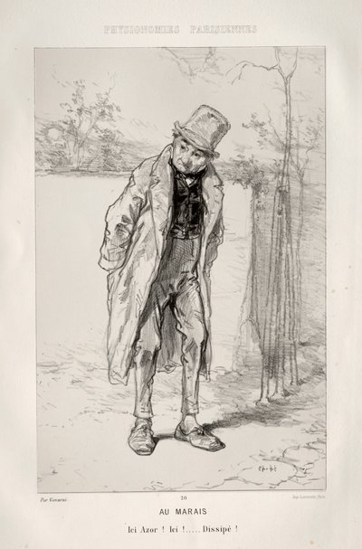In the Quarter of the Marais by Paul Gavarni