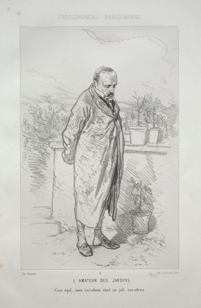 The Garden Enthusiast by Paul Gavarni