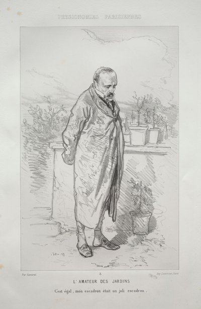 The Garden Enthusiast by Paul Gavarni