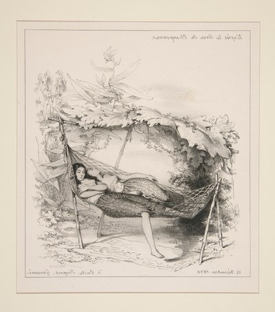 The Hammock by Paul Gavarni