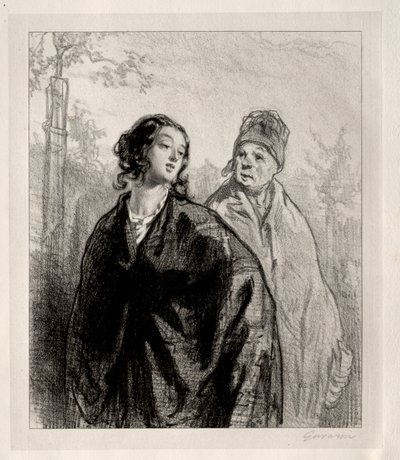 The Girl and the Mother by Paul Gavarni