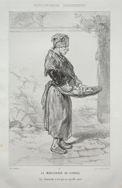 The Lemon Seller by Paul Gavarni
