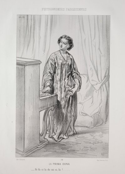 The Prima Donna by Paul Gavarni