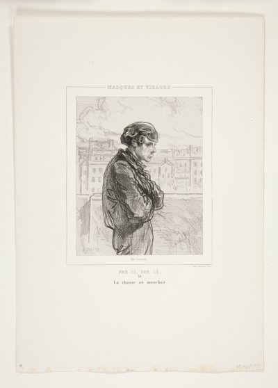 The Handkerchief Hunt by Paul Gavarni
