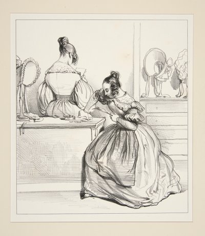 The Letter by Paul Gavarni