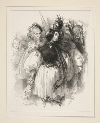 The Masked Ball by Paul Gavarni