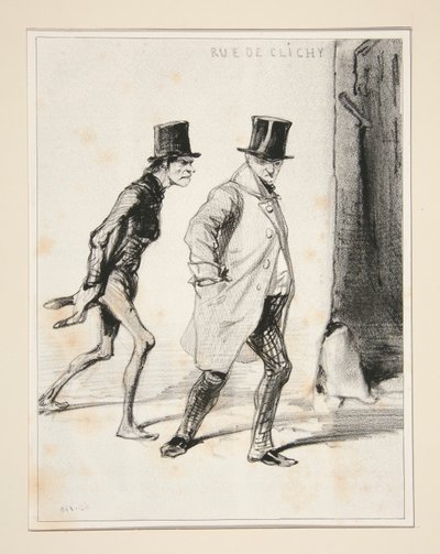 The Sexagenarian Debtor by Paul Gavarni