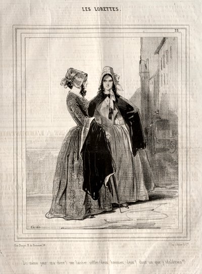 The Lorettes by Paul Gavarni