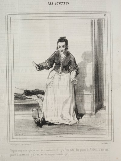 Les Lorettes, 1842 by Paul Gavarni