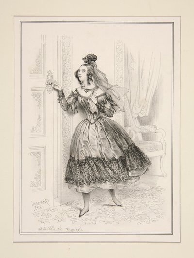 Mlle. Dejazet by Paul Gavarni