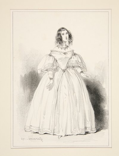 Mme. Anna Thillon by Paul Gavarni