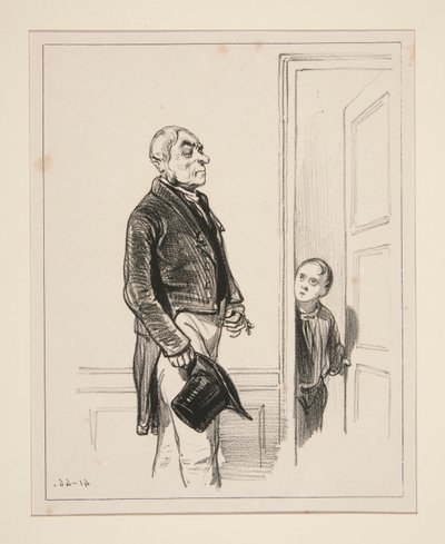 Sir, You Cannot See Papa by Paul Gavarni