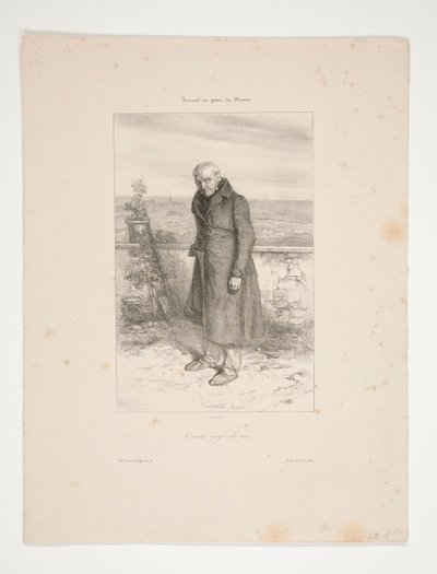 Ninety Years (Chevallier, Father of Gavarni) by Paul Gavarni