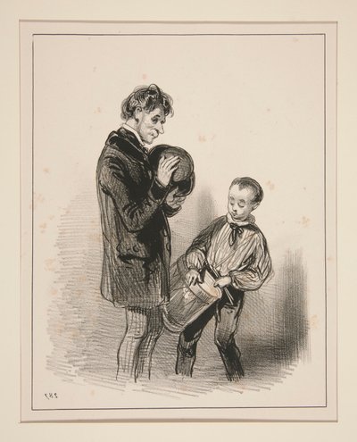 How Clumsy You Are, Toinon by Paul Gavarni
