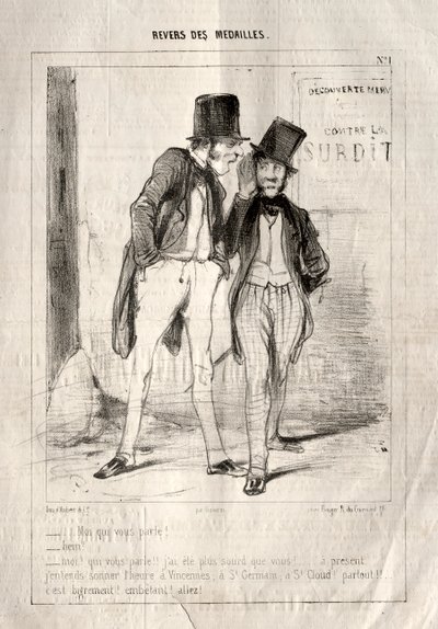 Reverse of the Medals, 1842 by Paul Gavarni