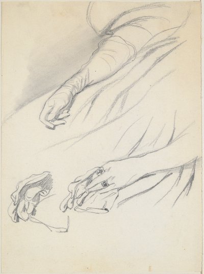 Studies of Hands by Paul Gavarni