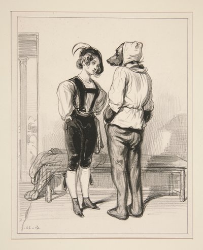 Tenez, Clara, Je Suis by Paul Gavarni