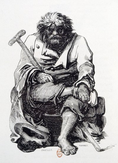 The Beggar by Paul Gavarni