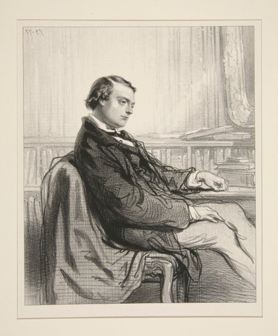 Theodore de Banville by Paul Gavarni