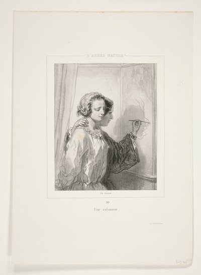 A Calumny by Paul Gavarni
