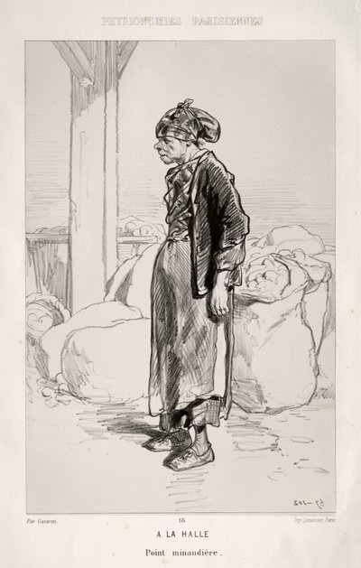 At the Market by Paul Gavarni