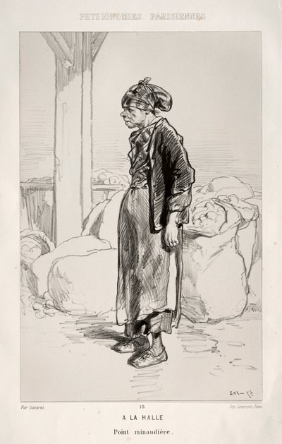 At the Market by Paul Gavarni