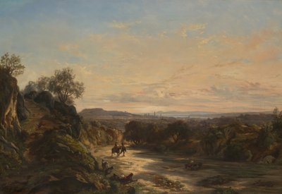 On the Road to Nice by Paul Huet