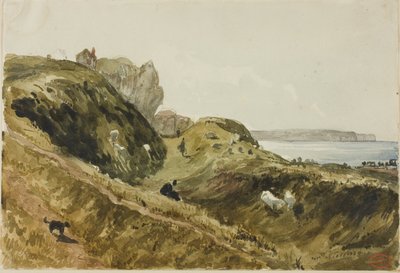 The Cliffs at Dieppe by Paul Huet