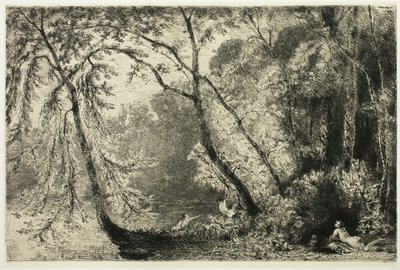 Women Bathing by Paul Huet