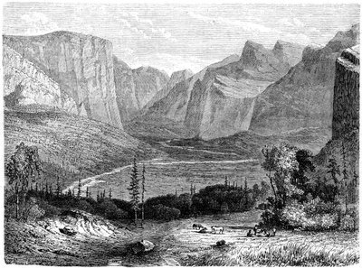 Yosemite Valley, California by Paul Huet