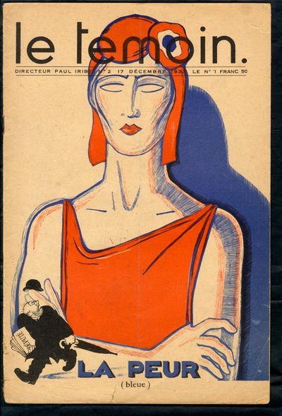The Temoin, Satirical in Colours by Paul Iribe