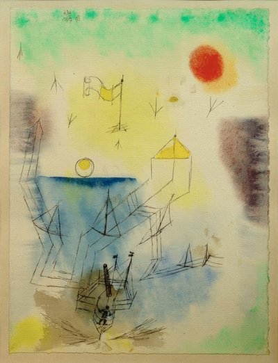 The New Land Sailor Embarks on the Journey by Paul Klee