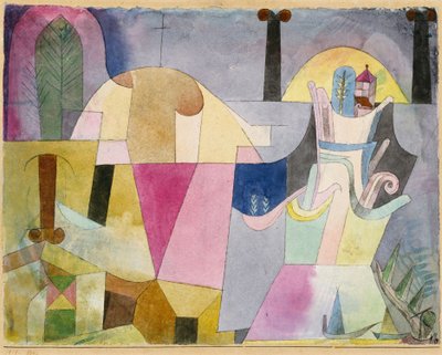 Black Columns in a Landscape by Paul Klee