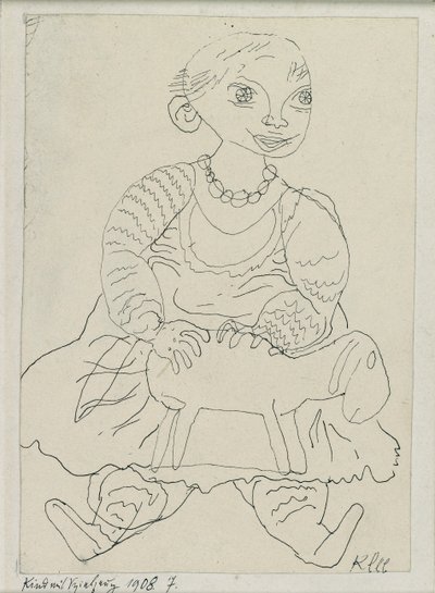 Child with a Toy by Paul Klee