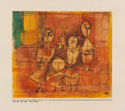 Children And Dog, 1920 by Paul Klee