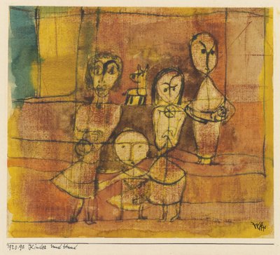 Children and dog by Paul Klee