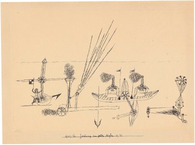 Drawing for Yellow Harbor by Paul Klee