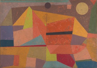 Joyful Mountain Landscape by Paul Klee