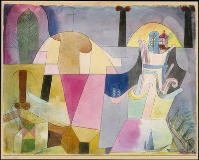 Landscape with Black Columns by Paul Klee