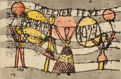 Laternenfest Bauhaus 1922 by Paul Klee