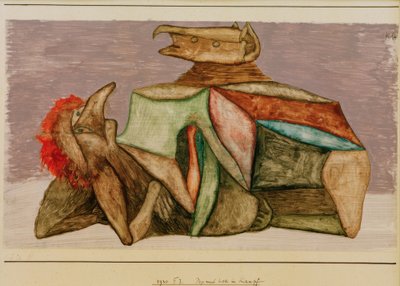 Pop and Lok in Battle by Paul Klee