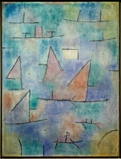 Port and Sailboats by Paul Klee