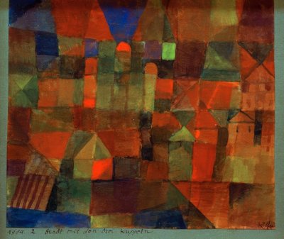 City with Three Domes by Paul Klee