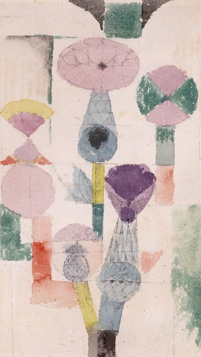 Thistle Bloom by Paul Klee